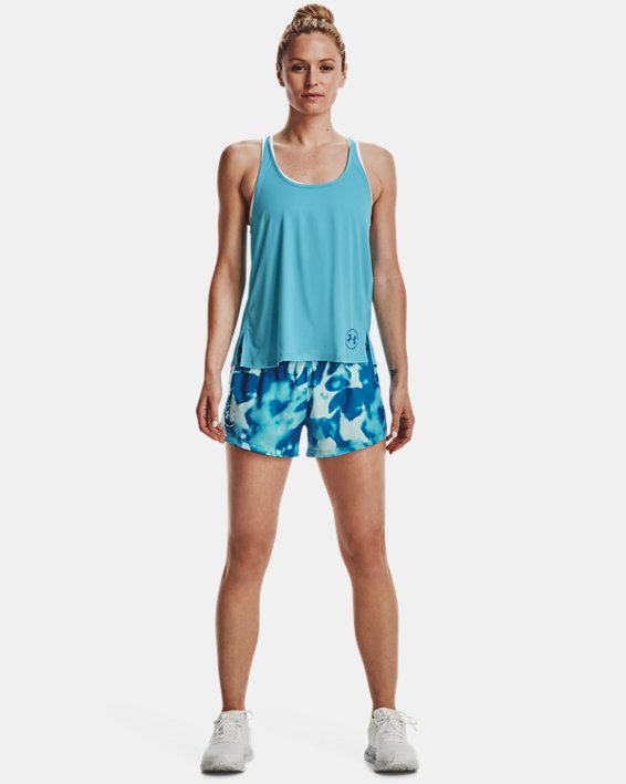 Women's UA Iso-Chill Up The Pace Tank, Blue, pdpMainDesktop image number 2